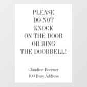 ノノックリングや輪ドアベルウィンドウデカールリング ウィンドウサイン (シート)