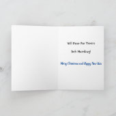 ノバガールのクリスマスライト – ゴールデンレトリエバードッグ シーズンカード (内部)