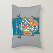 ノバクまたは手紙N少年の名前は子供のカスタム意味 アクセントクッション (正面(垂直))