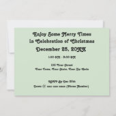 ノバザゴールデンレトリエバードッグクリスマス招待状 招待状 (裏面)