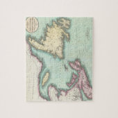 ノバスコシアおよびニューファウンドランド(1807年)のヴィンテージの地図 ジグソーパズル (縦)