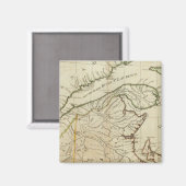 ノバスコシアとケープブレトン島の新しい地図 マグネット (正面/裏面)