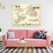 ノバスコシアとニューファンドランド キャンバスプリント (インサイチュ (リビング))