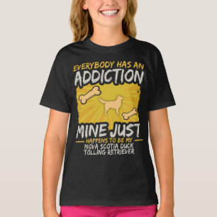 ノバスコシアのアヒルの鳴るレトリーバーのおもしろい犬 Tシャツ