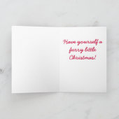 ノバスコシアのアヒルの鳴るレトリーバーのクリスマスカード シーズンカード (内部)