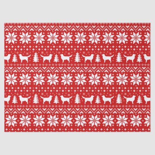 ノバスコシアのアヒルの鳴るレトリーバーのクリスマス 薄葉紙 (正面)