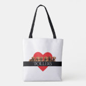 ノバスコシアのアヒルの鳴るレトリーバーのトートバック トートバッグ (裏面)