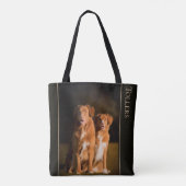 ノバスコシアのアヒルの鳴るレトリーバーのトート トートバッグ (裏面)