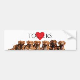 ノバスコシアのアヒルの鳴るレトリーバーのバンパーステッカー バンパーステッカー