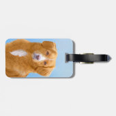 ノバスコシアのアヒルの鳴るレトリーバー犬の絵画 ラゲッジタグ (裏面横)