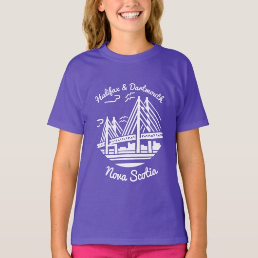 ノバスコシアのシャツハリファックスとダートマスのシャツ Tシャツ (正面)