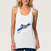 ノバスコシアのシャツハリファックスシャツノバスコシアの地図 タンクトップ (正面)