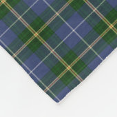 ノバスコシアのタータンチェックのコテッジのフリースの投球 フリースブランケット (角)