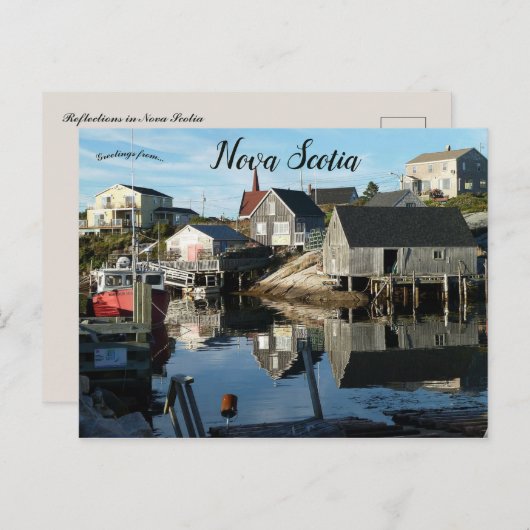 ノバスコシアの反射 ポストカード (正面/裏面)