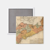ノバスコシアの教会の鉱物地図 マグネット (正面/裏面)