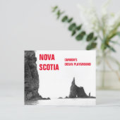 ノバスコシアカナダの海プレイグラウンドヴィンテージポスト ポストカード (スタンド正面)