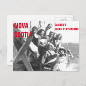 ノバスコシアカナダの海プレイグラウンドヴィンテージポスト ポストカード (正面/裏面)