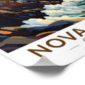 ノバスコシアカナダライトハウストラベルアートヴィンテージ ポスター (角)