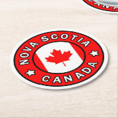 ノバスコシアカナダ ラウンドペーパーコースター (アングル)