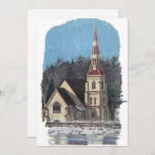 ノバスコシアクリスマスフラットホリデーカード シーズンカード (正面/裏面)