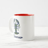 ノバスコシアコーヒーティーカップロブスターブルーノザー ツートーンマグカップ (正面左)