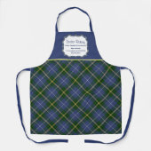 ノバスコシアタータンチェックプレイドビジネス エプロン (正面)