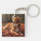 ノバスコシアダックテリアイン紅葉秋 キーホルダー (裏面)