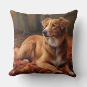 ノバスコシアダックテリアイン紅葉秋 クッション (正面)