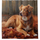 ノバスコシアダックテリアイン紅葉秋 シャワーカーテン (正面)