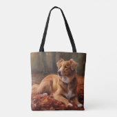 ノバスコシアダックテリアイン紅葉秋 トートバッグ (裏面)