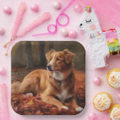 ノバスコシアダックテリアイン紅葉秋 ペーパープレート (パーティー)