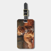 ノバスコシアダックテリアイン紅葉秋 ラゲッジタグ (正面縦)