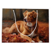 ノバスコシアダックテリアイン紅葉秋 ラージペーパーバッグ (裏面)