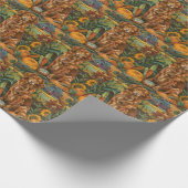 ノバスコシアダックトレラードッグオータムンサンクスギビング ラッピングペーパー (角)