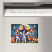 ノバスコシアダックトレラーパンプキンハロウィンおもしろい マグネット (インサイチュ (食洗機))