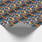 ノバスコシアダックトレラーパンプキンハロウィンおもしろい ラッピングペーパー (角)