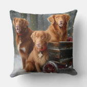 ノバスコシアダックトレラーレトリエバースノーイーズレイ クッション (裏面)