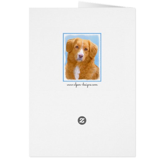 ノバスコシアダックトレリンレトリエバードッグ絵画ズ (裏面)