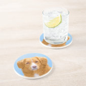 ノバスコシアダックトレリンレトリエバードッグ絵画ズ コースター (側面)