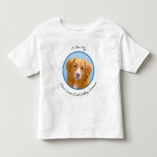 ノバスコシアダックトレリンレトリエバードッグ絵画ズ トドラーTシャツ