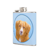 ノバスコシアダックトレリンレトリエバードッグ絵画ズ フラスク (左)