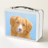 ノバスコシアダックトレリンレトリエバードッグ絵画ズ メタルランチボックス (裏面)