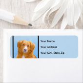 ノバスコシアダックトレリンレトリエバードッグ絵画ズ ラベル (インサイチュ)