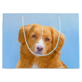 ノバスコシアダックトレリンレトリエバードッグ絵画ズ ラージペーパーバッグ (正面)