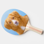 ノバスコシアダックトレリンレトリエバードッグ絵画ズ 卓球ラケット (横)