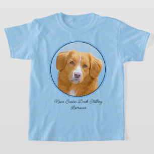ノバスコシアダックトレリンレトリエバードッグ絵画ズ Tシャツ