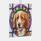 ノバスコシアダックトレリンレトリバー「ステンド」 ガラスオーナメント (正面右)