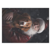 ノバスコシアダックトーラーウィズサンタクロースフェスティバル テーブルクロス (正面(横))