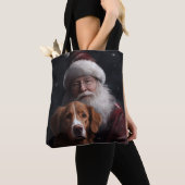 ノバスコシアダックトーラーウィズサンタクロースフェスティバル トートバッグ (クローズアップ)