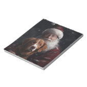 ノバスコシアダックトーラーウィズサンタクロースフェスティバル ノートパッド (回転)